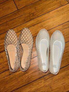 a new day Clear Jelly Ballet Flats - Transparent/Crystal